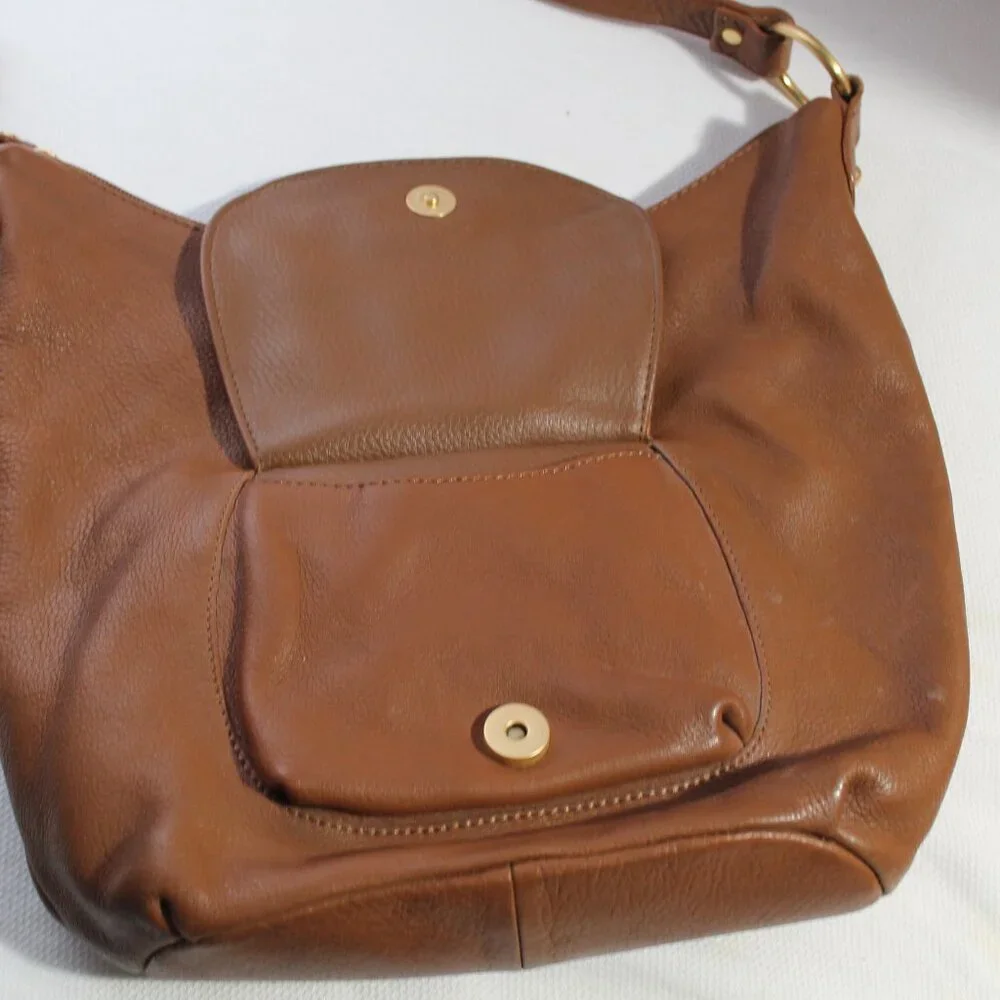 Stone Mountain Brown Leather Hobo Bag